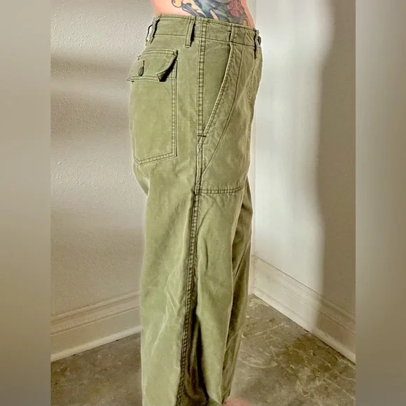 Imogene + Willie Blake Military Trouser in olive - Picture 5 of 15
